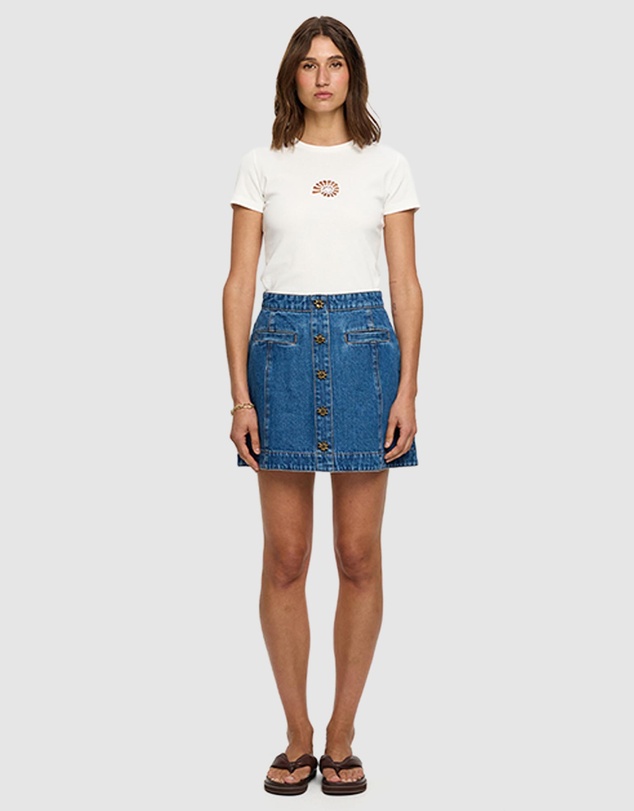 KIVARI - Shea Denim Skirt