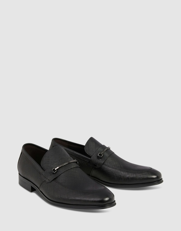 yd. - Riccardo Textured Leather Loafer