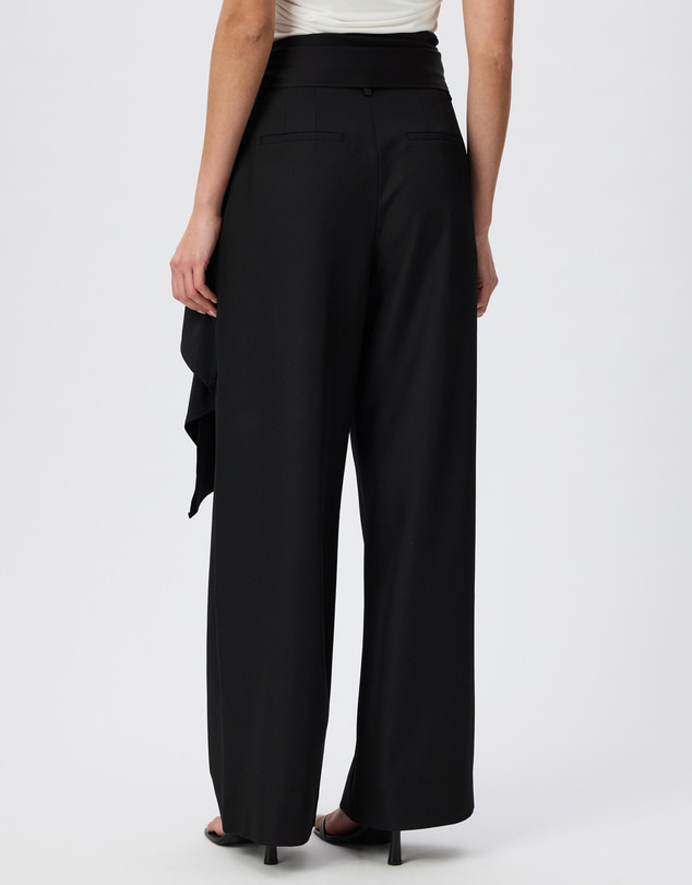 Tussah - Arianna Satin Scarf Tie Tailored Pants