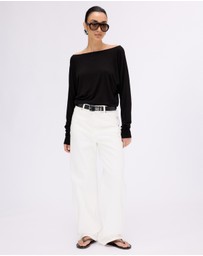 Minima Esenciales - Tia Bat Wing Long Sleeve Top