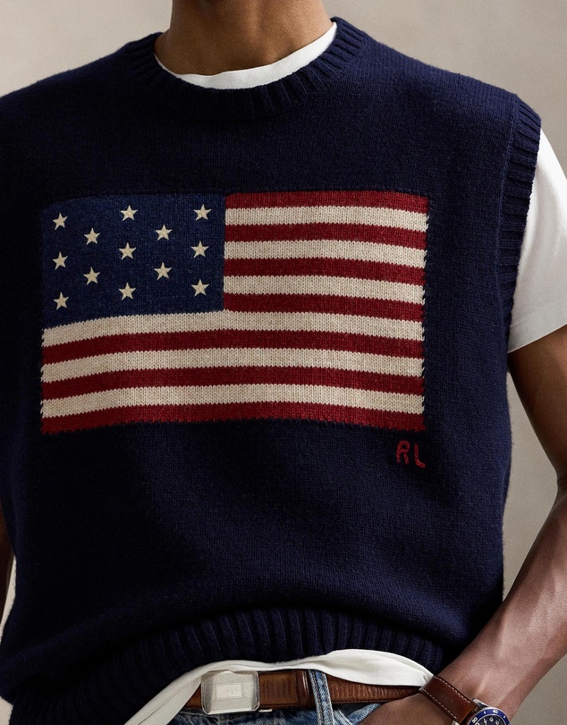 Polo Ralph Lauren - Big Fit Flag Sweater Vest