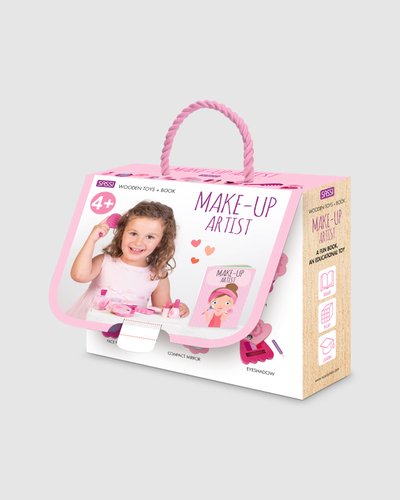 Wooden Make Up Kit and Book