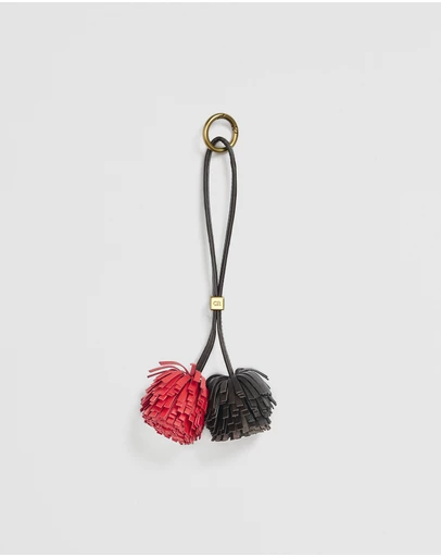 Country Road - Leather Pom Pom Charm