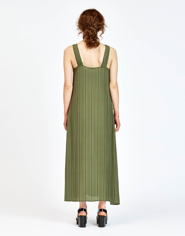 bul - Vida Dress Olive Stripe