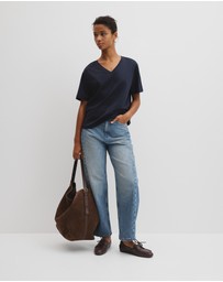 Country Road - Australian Cotton V-neck Neck T-shirt