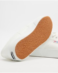 Superga - 2740 Platform Tumbled Leather Sneakers