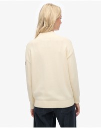 Superdry - Slouchy Knitted Half Zip