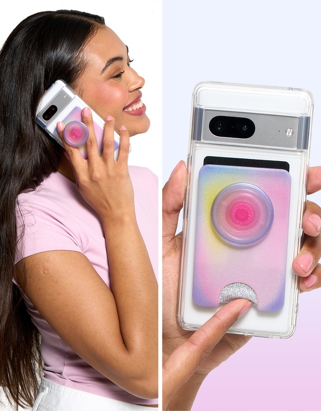 PopSockets - PopWallet MagSafe Phone Wallet Card Holder  + Magnetic Adapter Ring