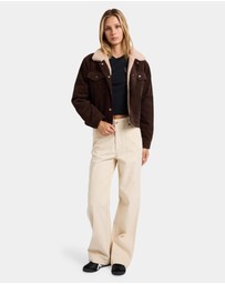 RVCA - Womens Roy Cord Sherpa Jacket