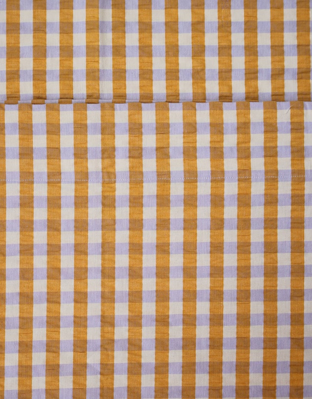 Mosey Me - Mango Seersucker Flat Sheet