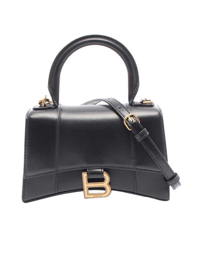 Pre-Loved by Azura Reborn - Pre-Loved XS Shiny Box Calfskin Hourglass Top Handle Bag