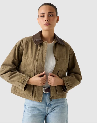 GUESS - Manon Cropped Field Jacket