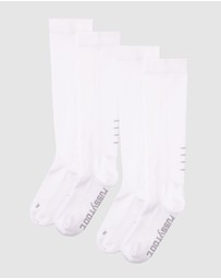 Pussyfoot - 2 Pack Compression Knee High Socks – Supportive & Anti-bacterial