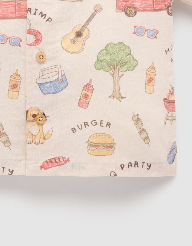 Purebaby - Linen Blend Shirt-Kids-Babies