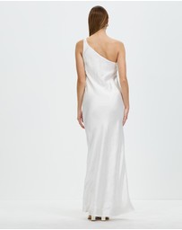 Third Form - Running Water Bias One Shoulder Maxi