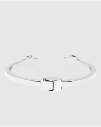 Nialaya Jewellery - Men's Silver Skull Bangle