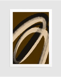 Olive et Oriel - Espressostrokes No 5 by Treechild Art Print