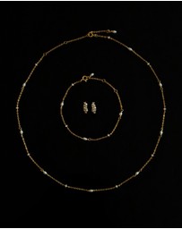 SAINT VALENTINE - Stars & Moons Necklace - Gold