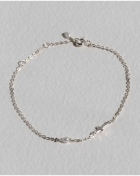 SAINT VALENTINE - Cross & Pearl Bracelet - Silver - ICONIC EXCLUSIVE