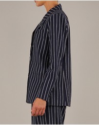Amelius - Polo Linen Pinstripe Blazer