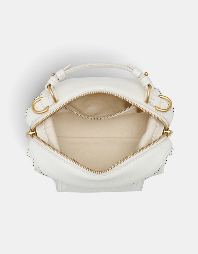Oroton - Mica Broidery Mini Bowler Bag