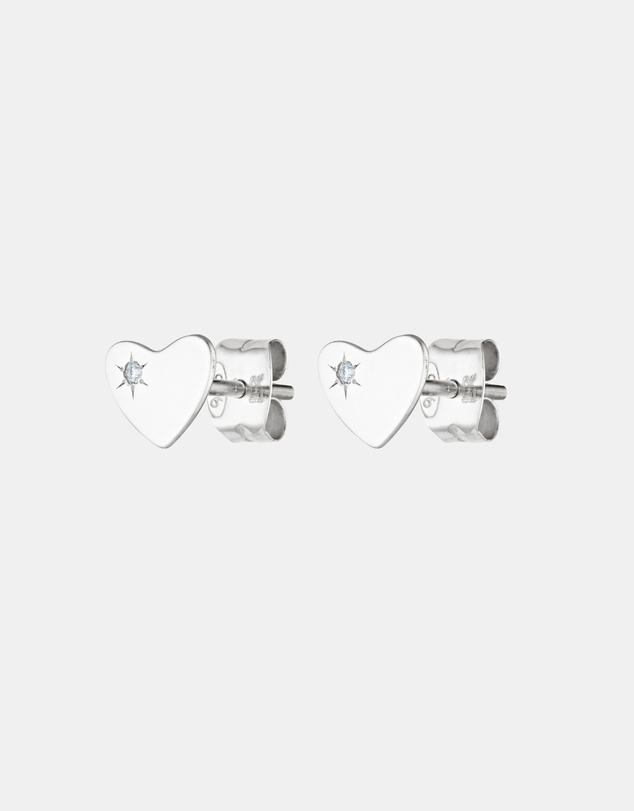 Luna Rae - Sterling Silver - Sweetheart Studs