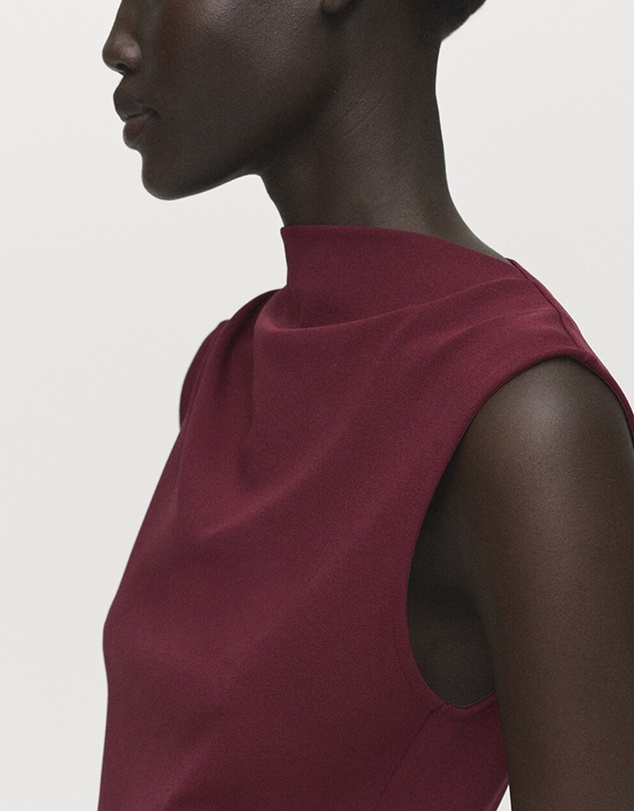 M.N.G - Ruched Fitted Dress