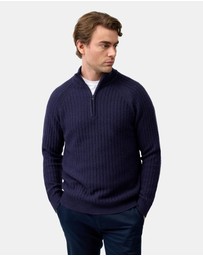 Brooksfield - Half Zipped Knit