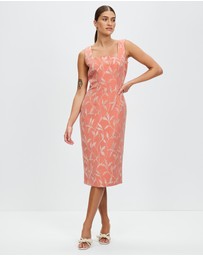 Pink Ruby - Chic Midi Dress