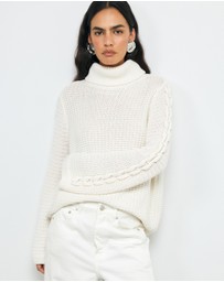 AERE - Rhei Organic Cotton Wool Cable Jumper