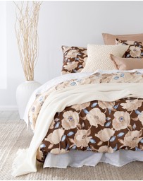 Bambury - Faith Floral Printed Cotton Quilt Cover Set - Reversible
