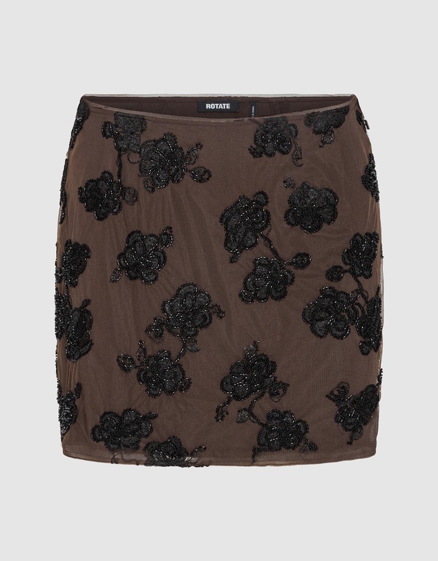 ROTATE - Beaded Mini Skirt
