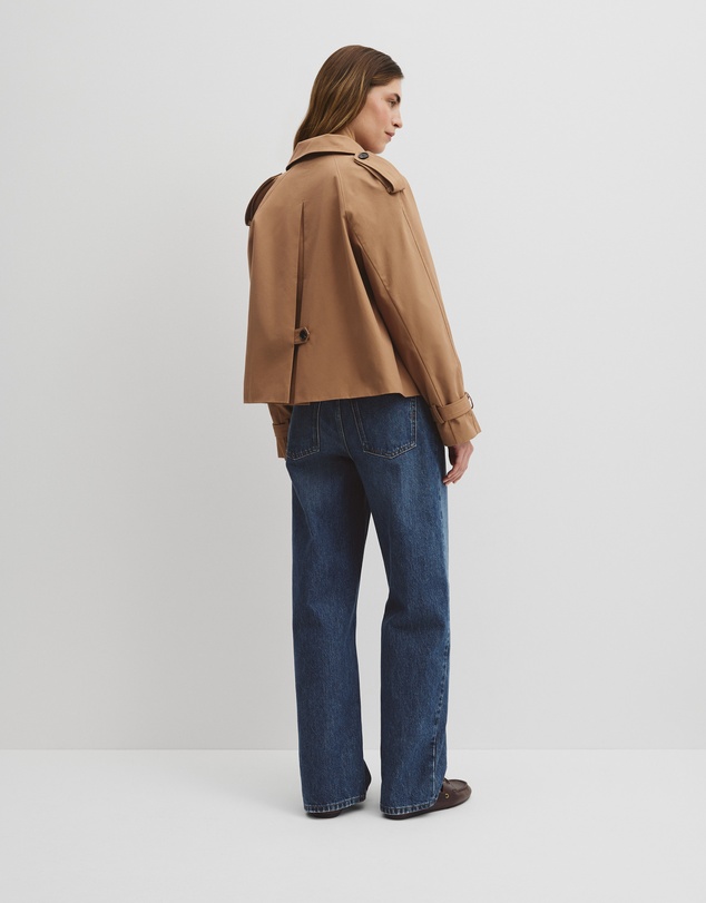 Country Road - Crop Swing Trench Jacket