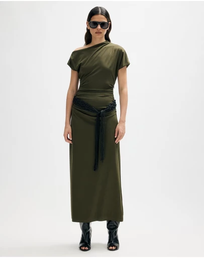 Minima Esenciales - Ise Macrame Belt Maxi Dress