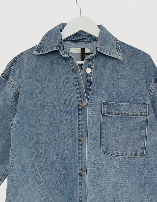 Revibe - Repaired Minima Esenciales Carmen Denim Shirt - AU 6