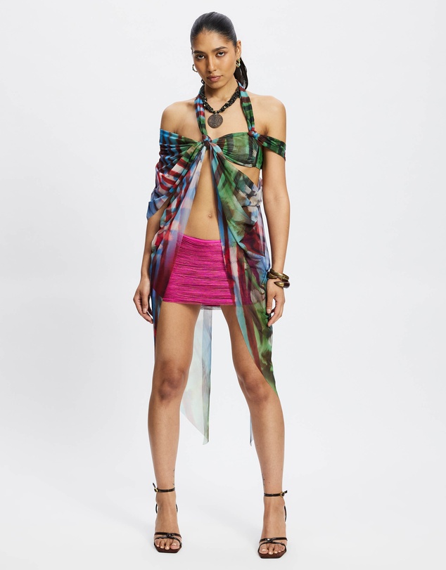 Jaded London - Asymmetric Longline Bra Top