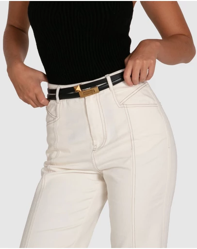 Belle & Bloom - Cleopatra Pyramid Stud Leather Belt