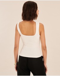 AERE - Organic Cotton Boat Neck Tank
