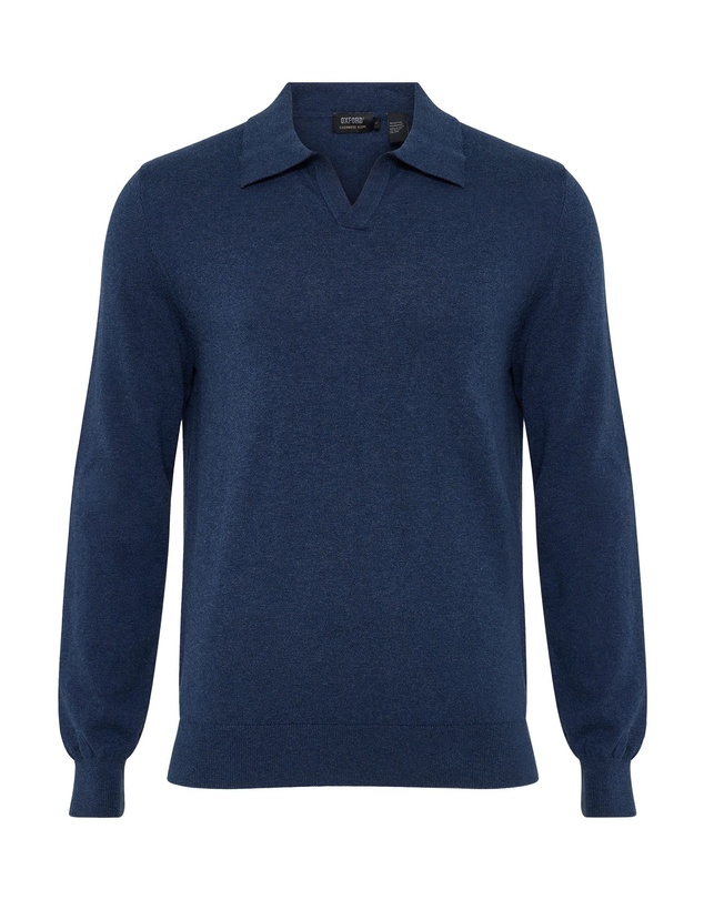 Oxford - Dominic Polo Cashmere Blend Knit