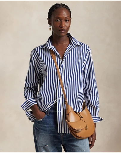 Polo Ralph Lauren - Oversize Fit Striped Cotton Shirt - The ICONIC Exclusive
