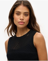 Superdry - Crochet Mini Slim Fit Dress