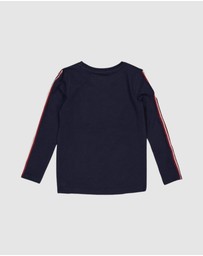 Quapi - Kas Long Sleeve Contrast Tape T-Shirt - Kids-Teens