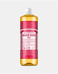 Dr Bronner's - Pure Liquid Castile Soap - Rose 473ml