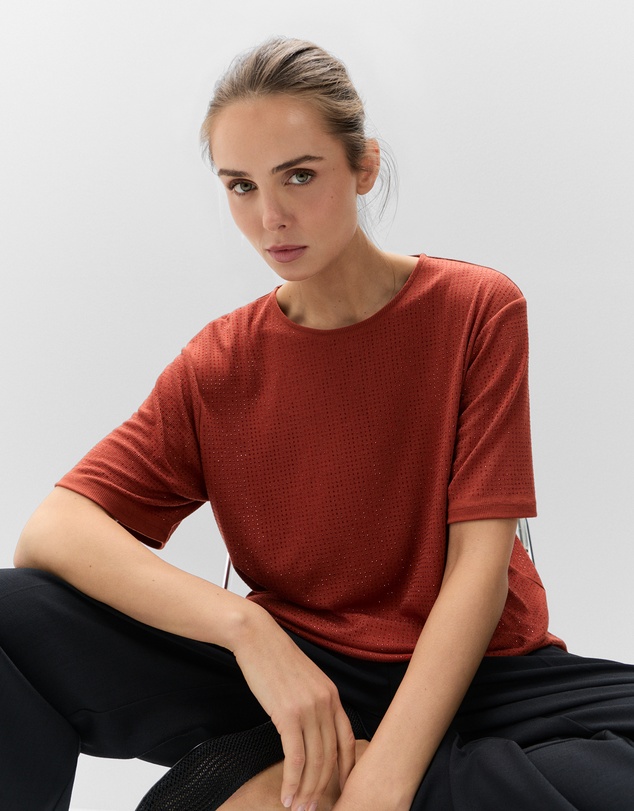 UNISON - Metallic Crew Tee