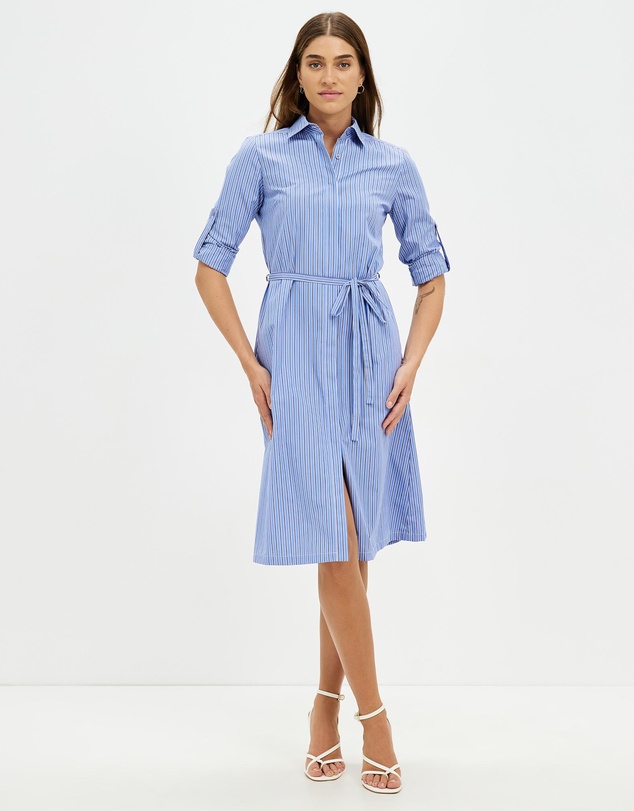 Farage - Olvia Double Stripe Shirt Dress
