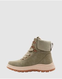 Roxy - Womens Karmel Lace-Up Boots