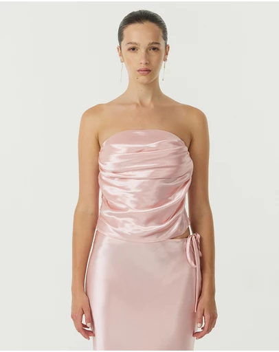 Third Form - Satin Drape Bustier
