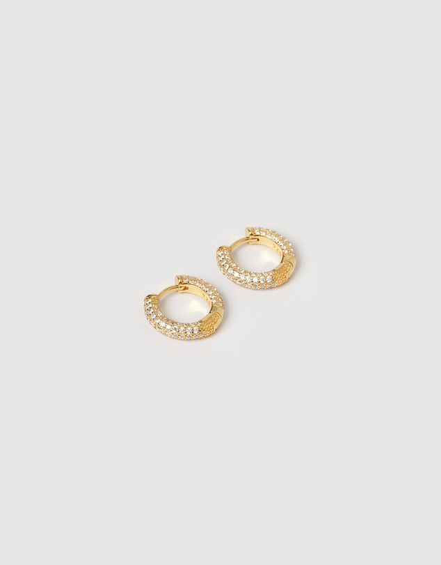 Izoa - Brit Small Huggie Earrings