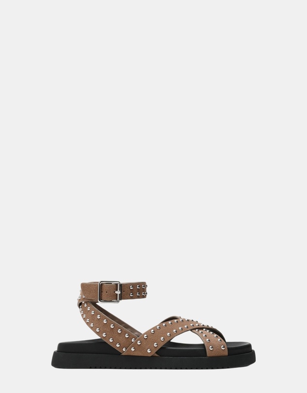Steve Madden - My Bestie-S Taupe Suede Sandals