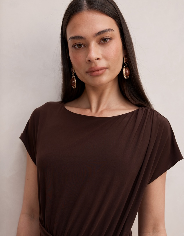 Forever New - Lacie Draped Jersey Midi Dress
